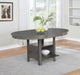 Coaster Lavon Dining Table with Storage Medium Grey Default Title