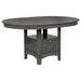 Coaster Lavon Dining Table with Storage Medium Grey Default Title