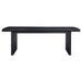 Coaster Brookmead Rectangular Dining Table with 18" Removable Extension Leaf Black Default Title