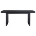 Coaster Brookmead Rectangular Dining Table with 18" Removable Extension Leaf Black Default Title