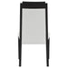 Coaster Brookmead Upholstered Dining Side Chair Ivory and Black (Set of 2) Default Title