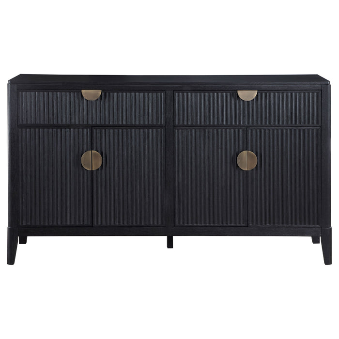 Coaster Brookmead 2-drawer Sideboard Buffet with Storage Cabinet Black Default Title