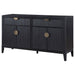 Coaster Brookmead 2-drawer Sideboard Buffet with Storage Cabinet Black Default Title