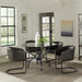 Coaster Aviano Dining Set Gunmetal and Matte Black Default Title