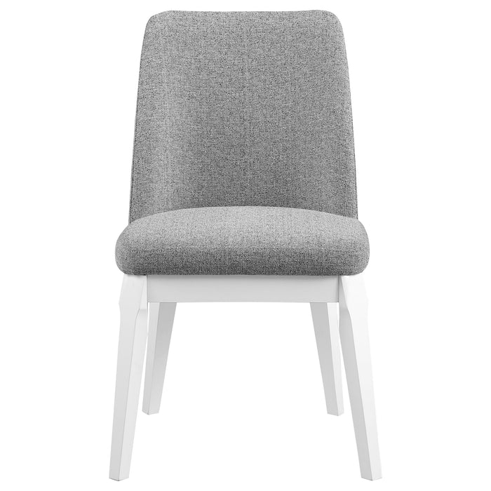 Carissa Upholstered Dining Side Chair Light Grey (Set of 2)