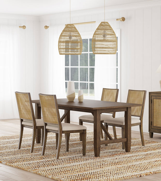 Matisse  Rectangular Dining Table Set Light Brown