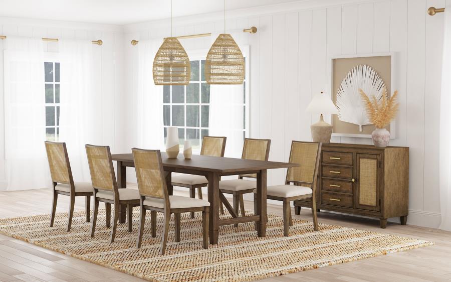 Matisse 5-piece Rectangular Dining Table Set Light Brown