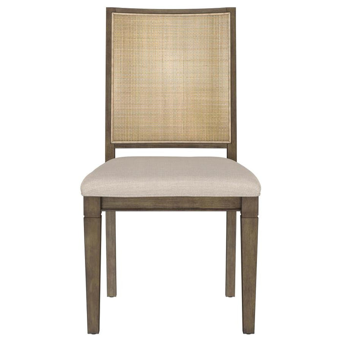 Matisse Woven Rattan Back Dining Side Chair Brown (Set of 2)