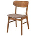 Coaster Dortch Dining Side Chair Walnut and Brown (Set of 2) Default Title