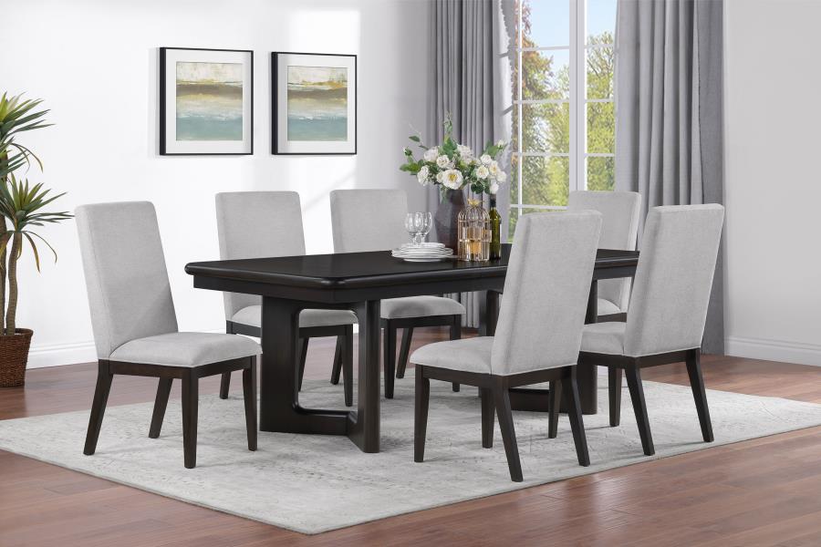 Hathaway Rectangular Dining Table Set Acacia Brown