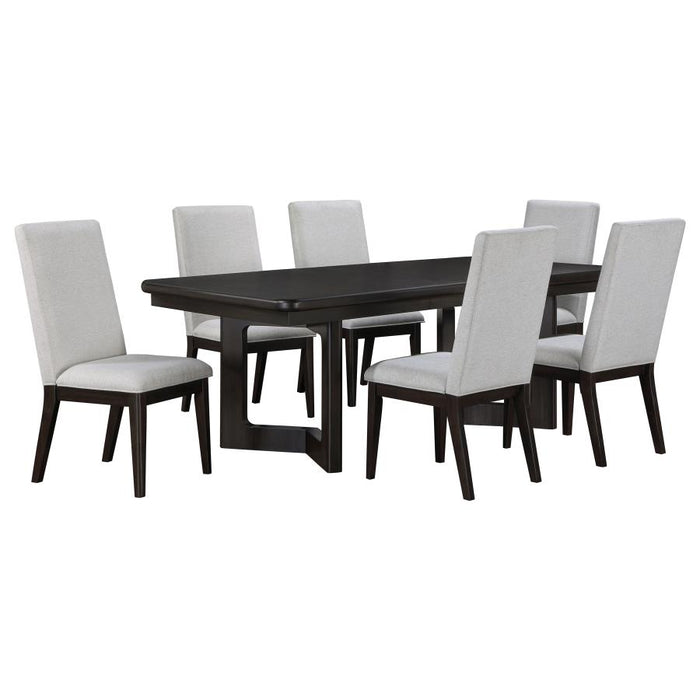 Hathaway 5-piece Rectangular Dining Table Set Acacia Brown