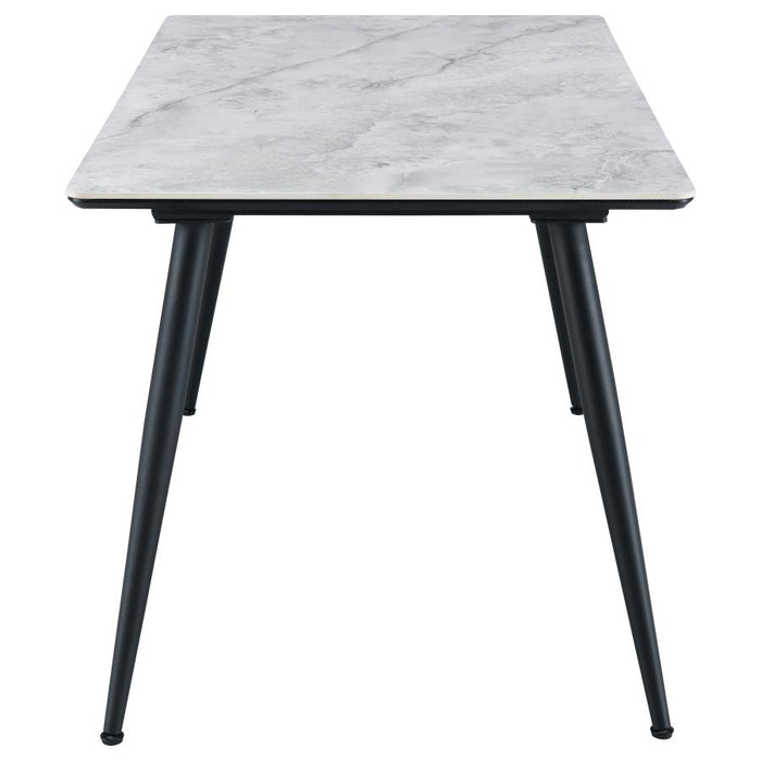 Dennison Rectangular 55-inch Ceramic Top Dining Table Grey