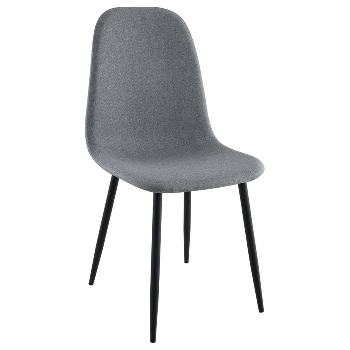 Dennison Upholstered Dining Side Chair Grey (Set of 4)