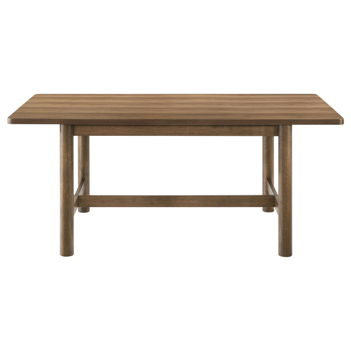 Crestmore 7-piece 71-inch Rectangular Dining Table Set Walnut