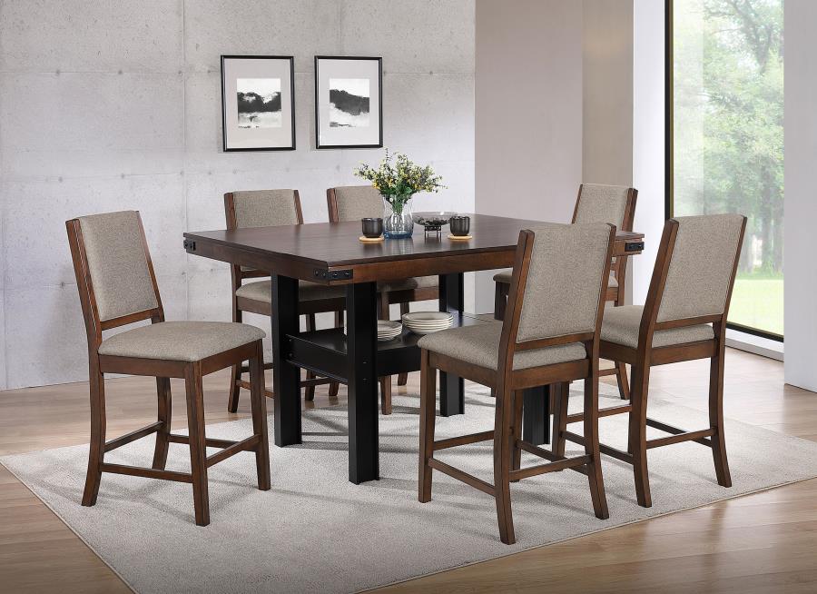 Patterson 5-piece Counter Height Dining Set Mango Oak