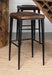 Coaster Alvaro Leather Upholstered Backless Bar Stool Antique Brown and Black (Set of 2) Default Title