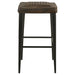 Coaster Alvaro Leather Upholstered Backless Bar Stool Antique Brown and Black (Set of 2) Default Title