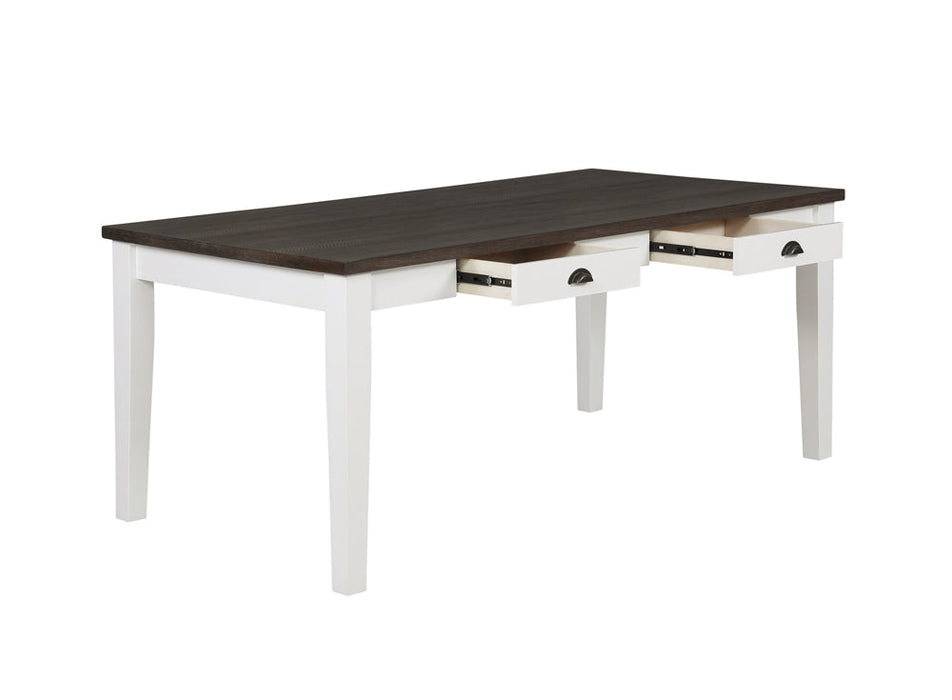 Coaster Kingman 4-drawer Dining Table Espresso and White Default Title