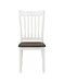 Coaster Kingman Slat Back Dining Chairs Espresso and White (Set of 2) Default Title