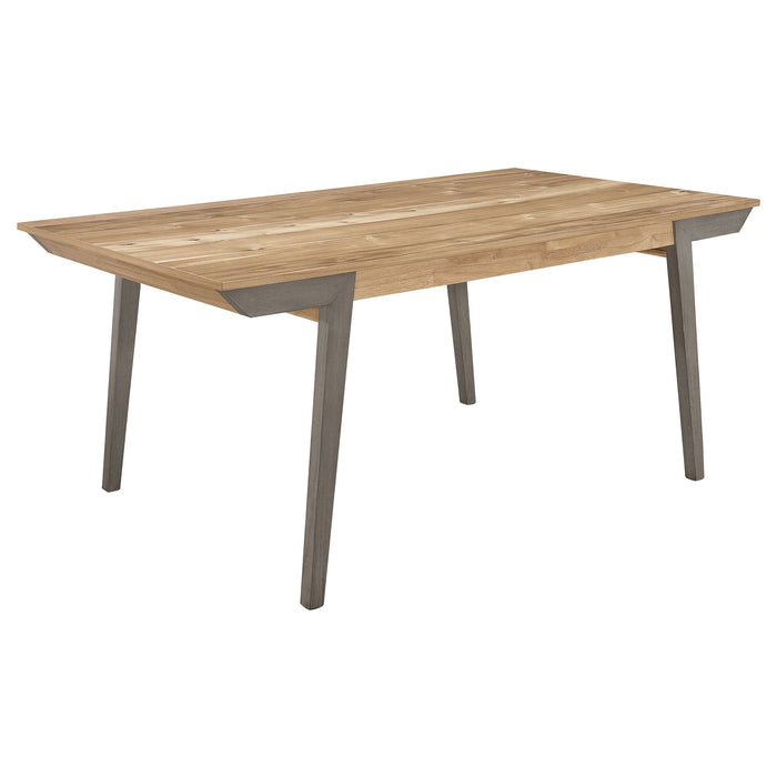 Coaster Nogales Wooden Dining Table Acacia and Coastal Grey Default Title