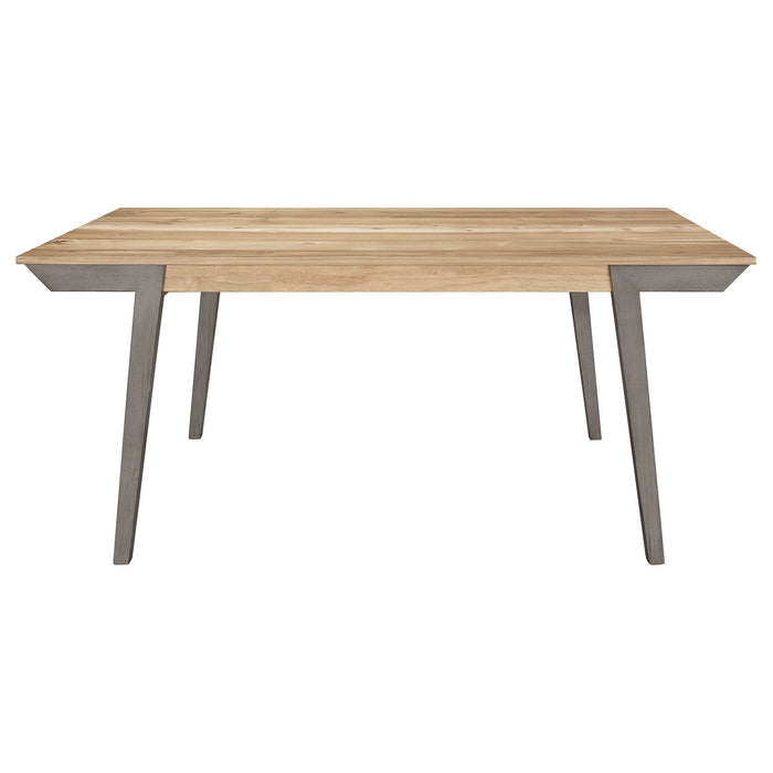 Coaster Nogales Wooden Dining Table Acacia and Coastal Grey Default Title