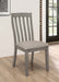 Coaster Nogales Slat Back Side Chairs Coastal Grey (Set of 2) Default Title