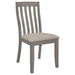 Coaster Nogales Slat Back Side Chairs Coastal Grey (Set of 2) Default Title