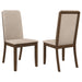 Coaster Wethersfield Solid Back Side Chairs Latte (Set of 2) Default Title