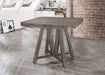 Coaster Athens Round Counter Height Table with Drop Leaf Barn Grey Default Title