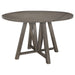 Coaster Athens Round Counter Height Table with Drop Leaf Barn Grey Default Title