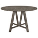 Coaster Athens Round Counter Height Table with Drop Leaf Barn Grey Default Title