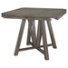 Coaster Athens Round Counter Height Table with Drop Leaf Barn Grey Default Title