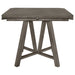 Coaster Athens Round Counter Height Table with Drop Leaf Barn Grey Default Title