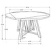 Coaster Athens Round Counter Height Table with Drop Leaf Barn Grey Default Title