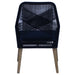 Coaster Nakia Woven Back Side Chairs Grey (Set of 2) Navy