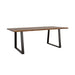 Coaster Ditman Live Edge Dining Table Grey Sheesham and Black Default Title