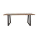 Coaster Ditman Live Edge Dining Table Grey Sheesham and Black Default Title