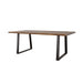 Coaster Ditman Live Edge Dining Table Grey Sheesham and Black Default Title