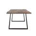 Coaster Ditman Live Edge Dining Table Grey Sheesham and Black Default Title