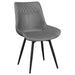 Coaster Brassie Upholstered Side Chairs Grey (Set of 2) Default Title