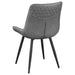 Coaster Brassie Upholstered Side Chairs Grey (Set of 2) Default Title