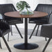 Coaster Lana Round Dining Table Walnut and Black Default Title