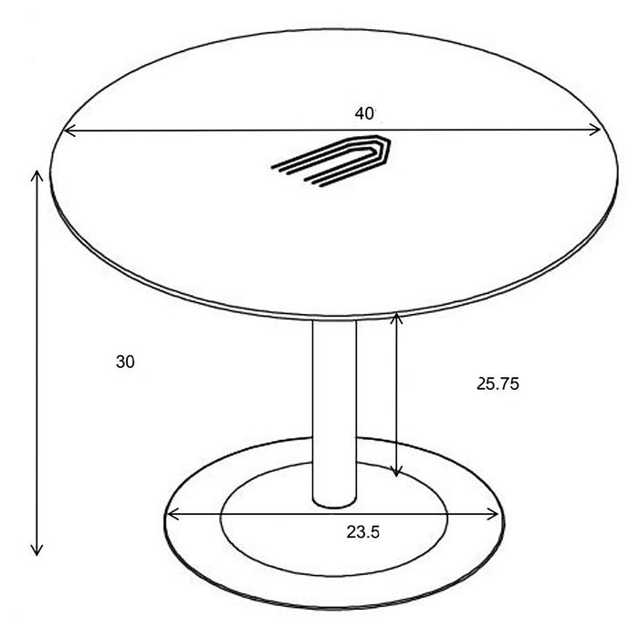 Coaster Lana Round Dining Table Walnut and Black Default Title