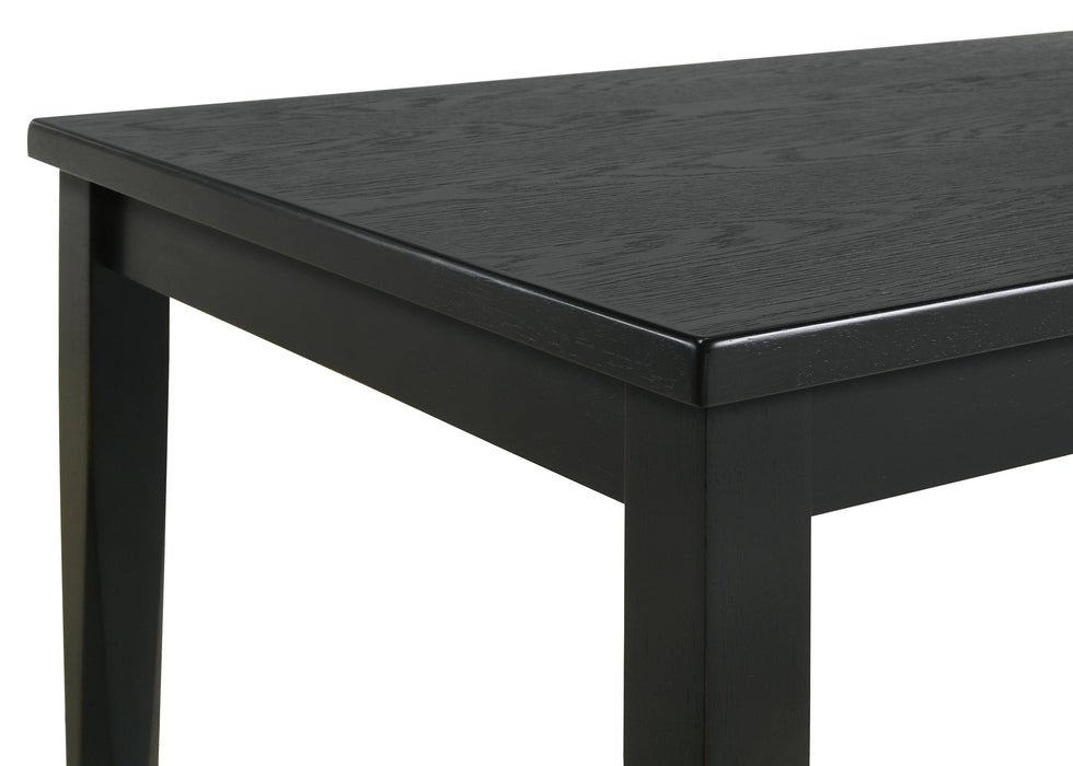 Coaster Appleton Rectangular Wood Dining Table Set Black Washed and Light Grey Set of 7