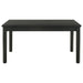 Coaster Appleton Rectangular Wood Dining Table Black Washed Default Title