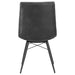 Coaster Aiken Tufted Dining Chairs Charcoal (Set of 4) Brown