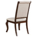 Coaster Brockway Tufted Dining Chairs Cream and Antique Java (Set of 2) Default Title