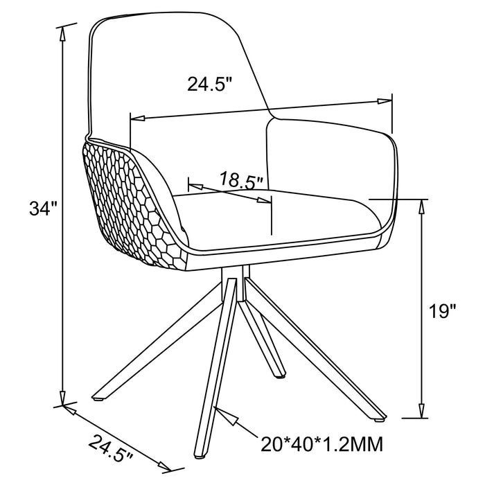 Coaster Abby Dining Set White and Light Grey Default Title