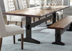 Coaster Bexley Live Edge Trestle Dining Table Natural Honey and Espresso Default Title