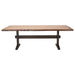 Coaster Bexley Live Edge Trestle Dining Table Natural Honey and Espresso Default Title